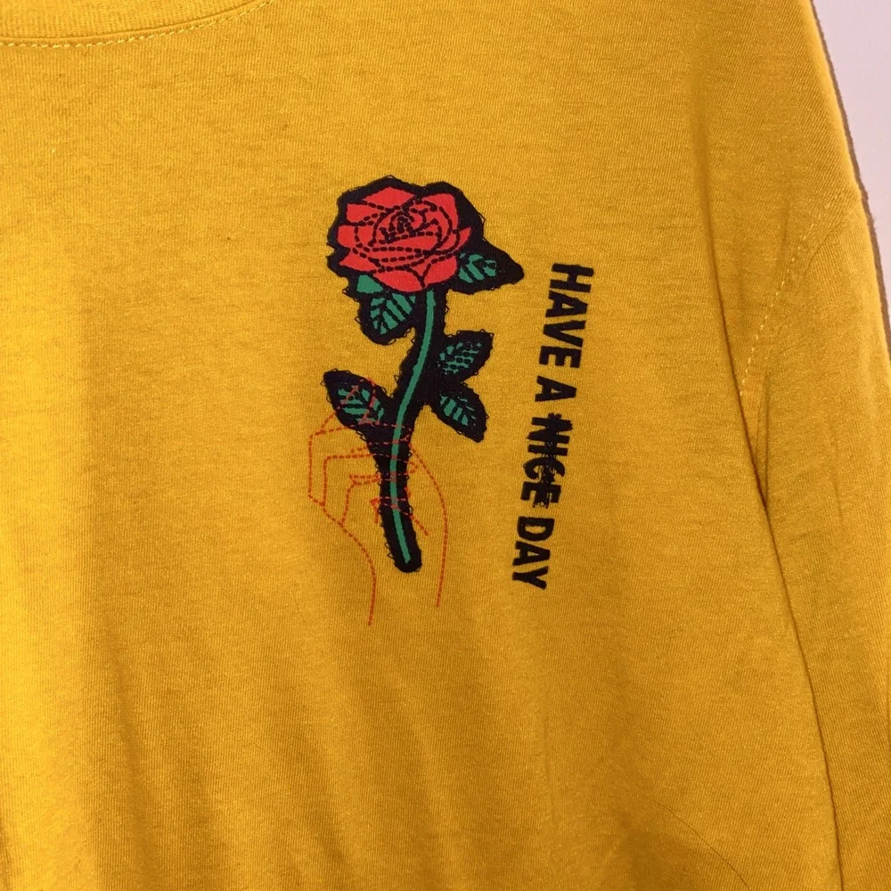 HAVE A DAY 🌹 Brooklyn Cloth Large long sleeve tee - Picture 7 of 8